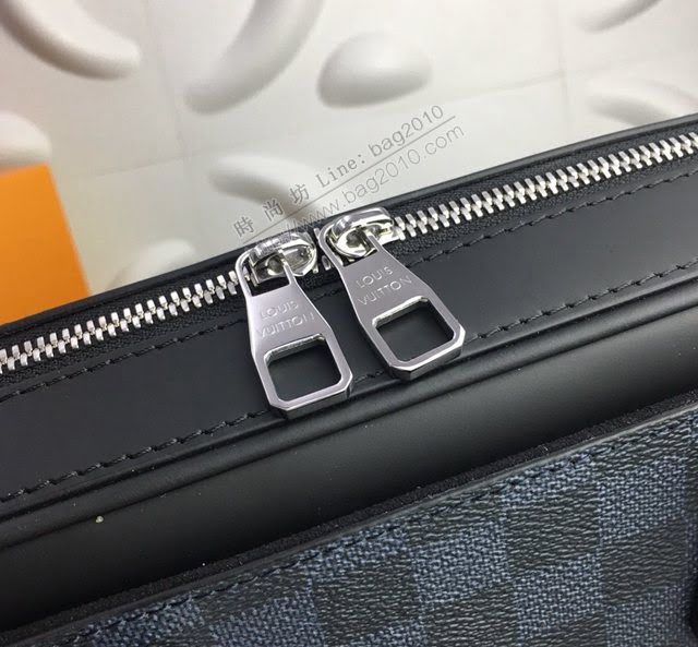 lv新款包包 路易威登Dandy公事包 Damier Graphite帆布 lv時尚商務男士公事包 N44000  ydh3884